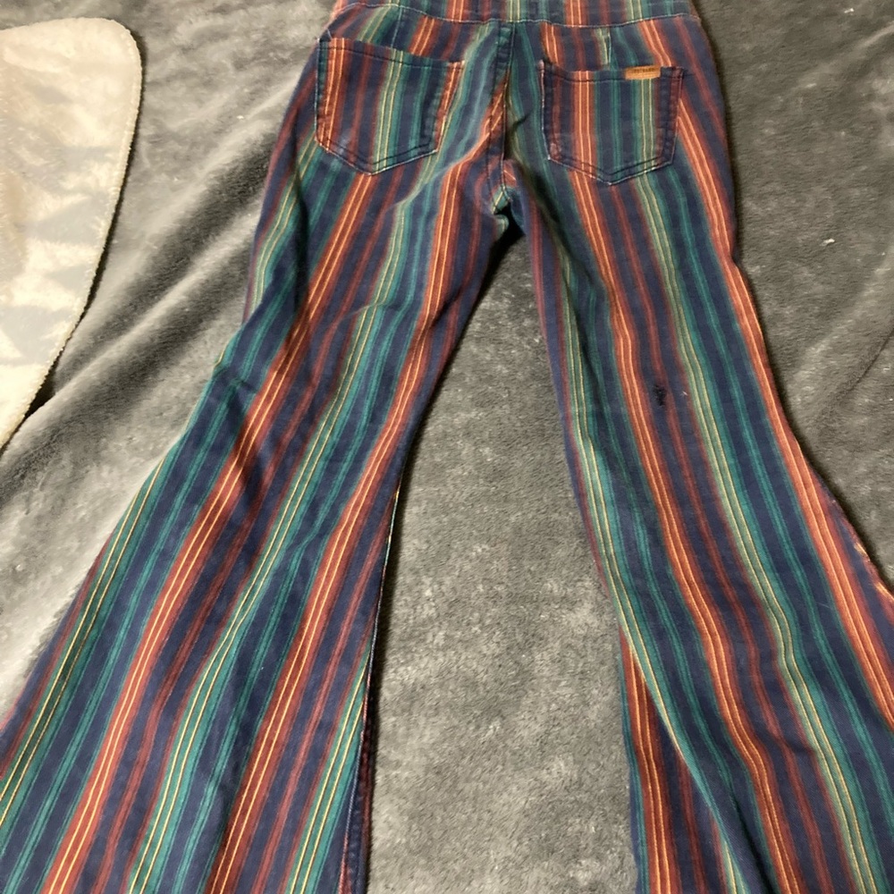 Colorful Striped Flare Pants